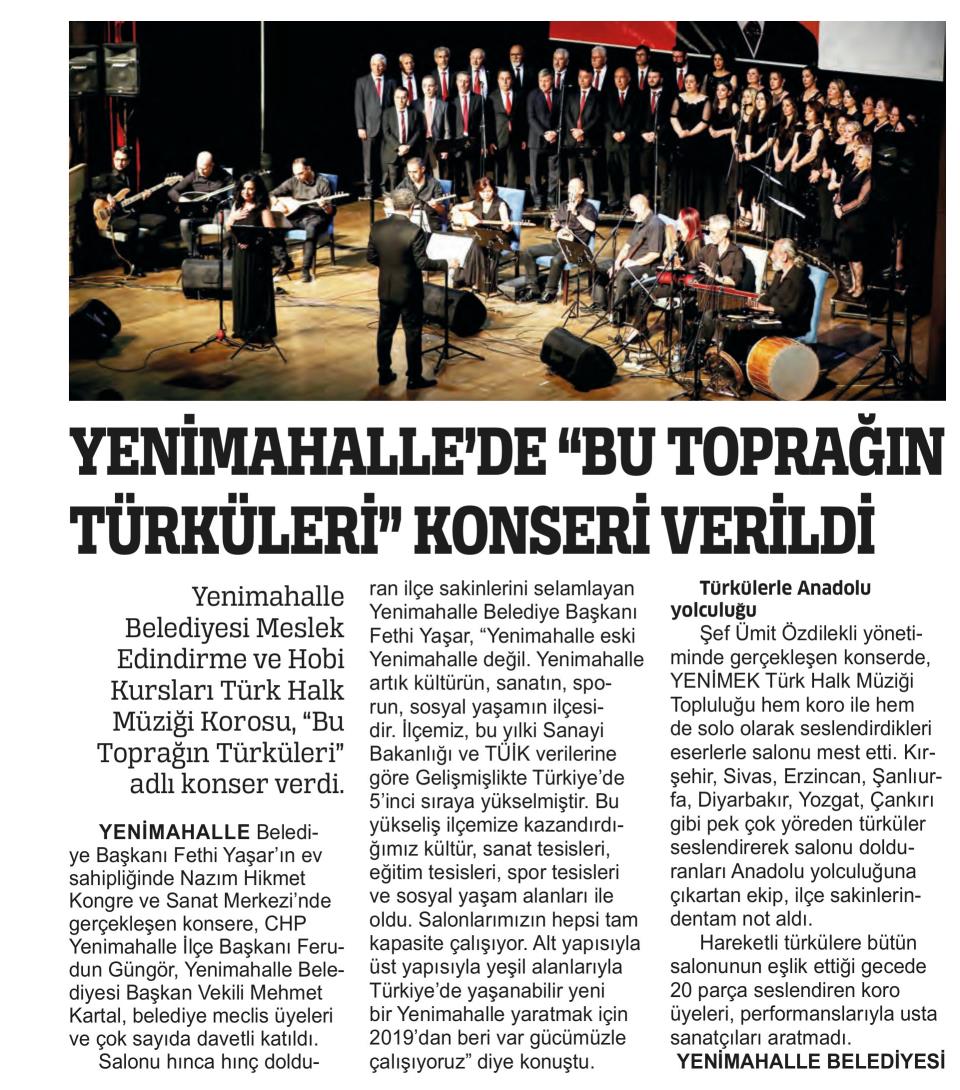  YENİMAHALLE'DE 