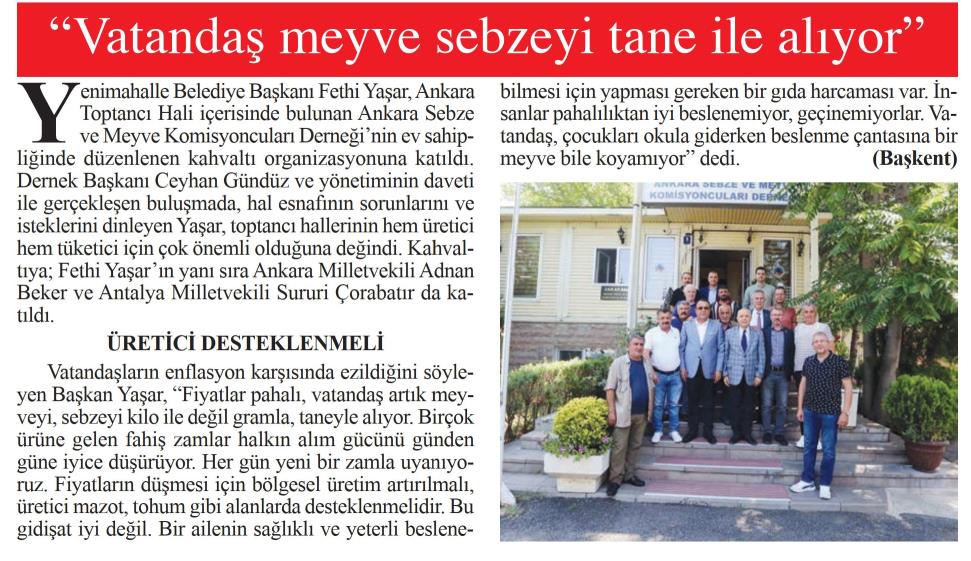 VATANDAŞ MEYVE SEBZEYİ TANE İLE ALIYOR'