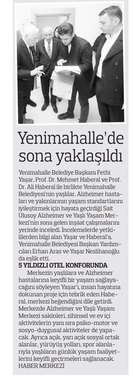 YENİMAHALLE'DE SONA YAKLAŞILDI