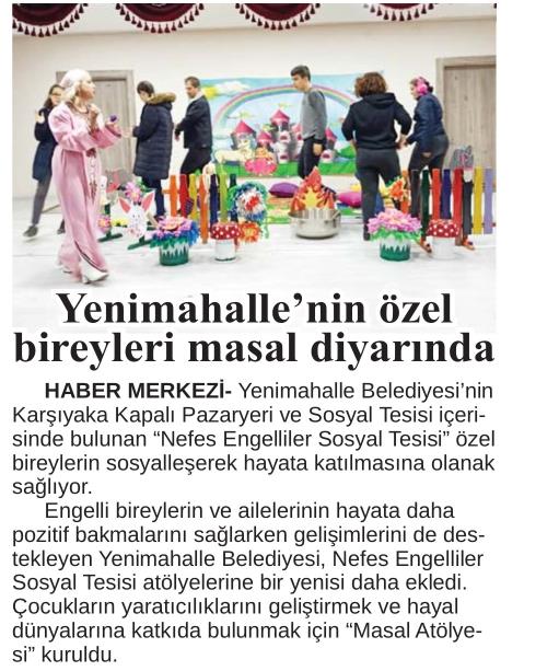 YENİMAHALLE'NİN ÖZEL BİREYLERİ MASAL DİYARINDA