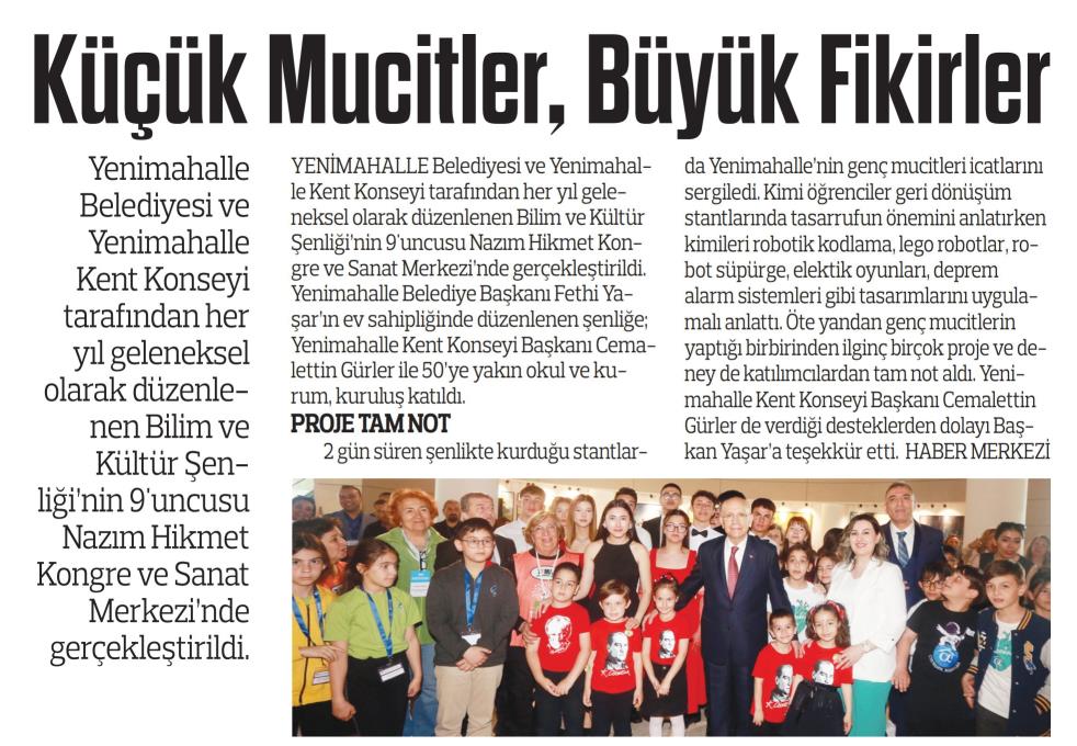 KÜÇÜK MUCİTLER, BÜYÜK FİKİRLER